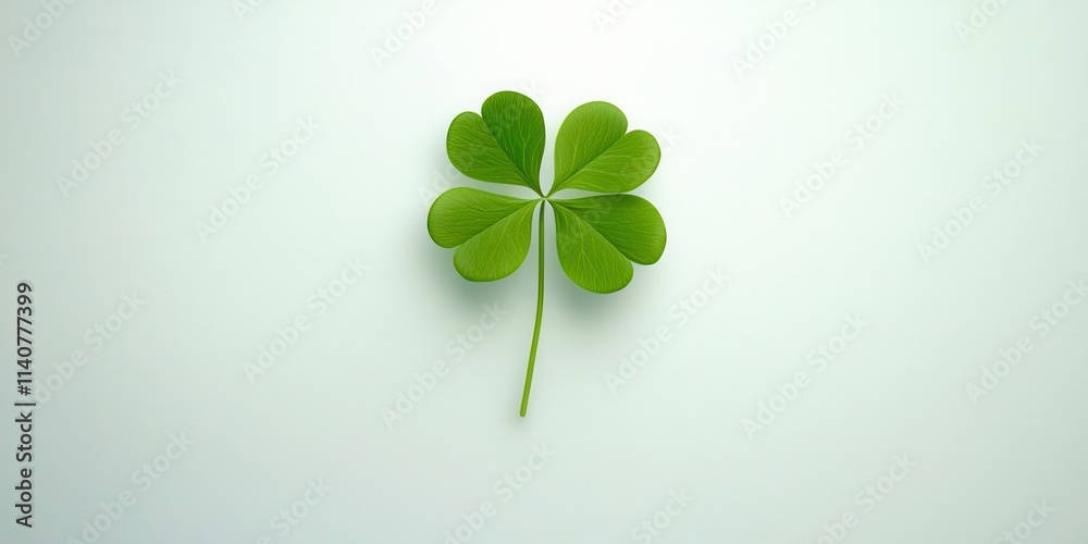 Green leaf with four points Green leaf with four points