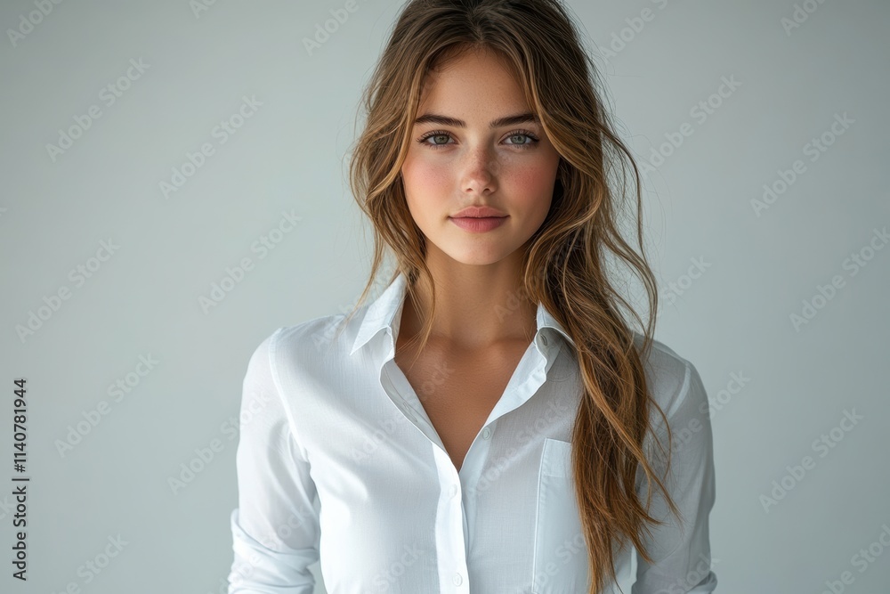 Professional woman with hands in pockets, dressed in formal attire, styled for a minimalist leadership visual. Professional woman with hands in pockets, dressed in formal attire, styled for a minimalist leadership visual.