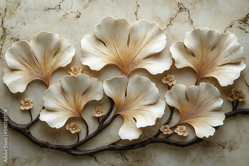 Three flowers are shown in a row, with the middle one being the tallest. The flowers are all different colors, with the left one being pink and the right one being white. The background is white