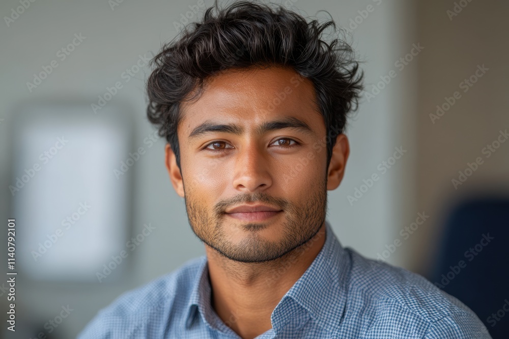 Young Indian man in the technical field, exuding confidence, professionalism, and enthusiasm. Young Indian man in the technical field, exuding confidence, professionalism, and enthusiasm.