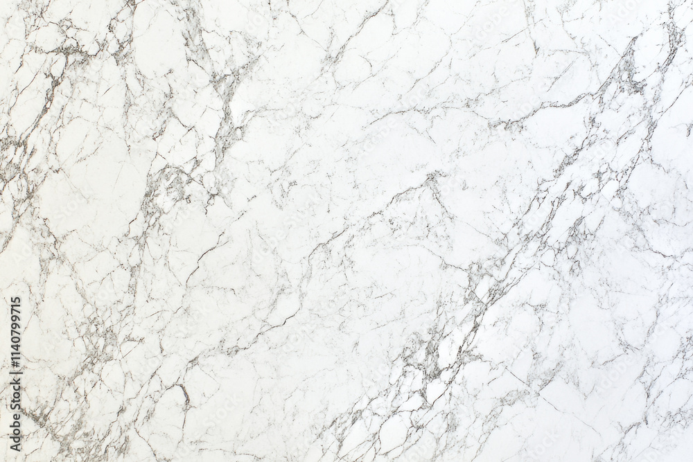 White marble surface with gray veins White marble surface with gray veins