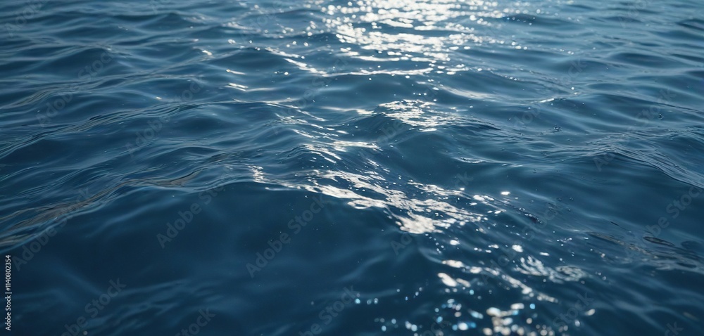 Water surface with subtle ripples on abstract blue background, abstract, dynamic, shifting Water surface with subtle ripples on abstract blue background, abstract, dynamic, shifting