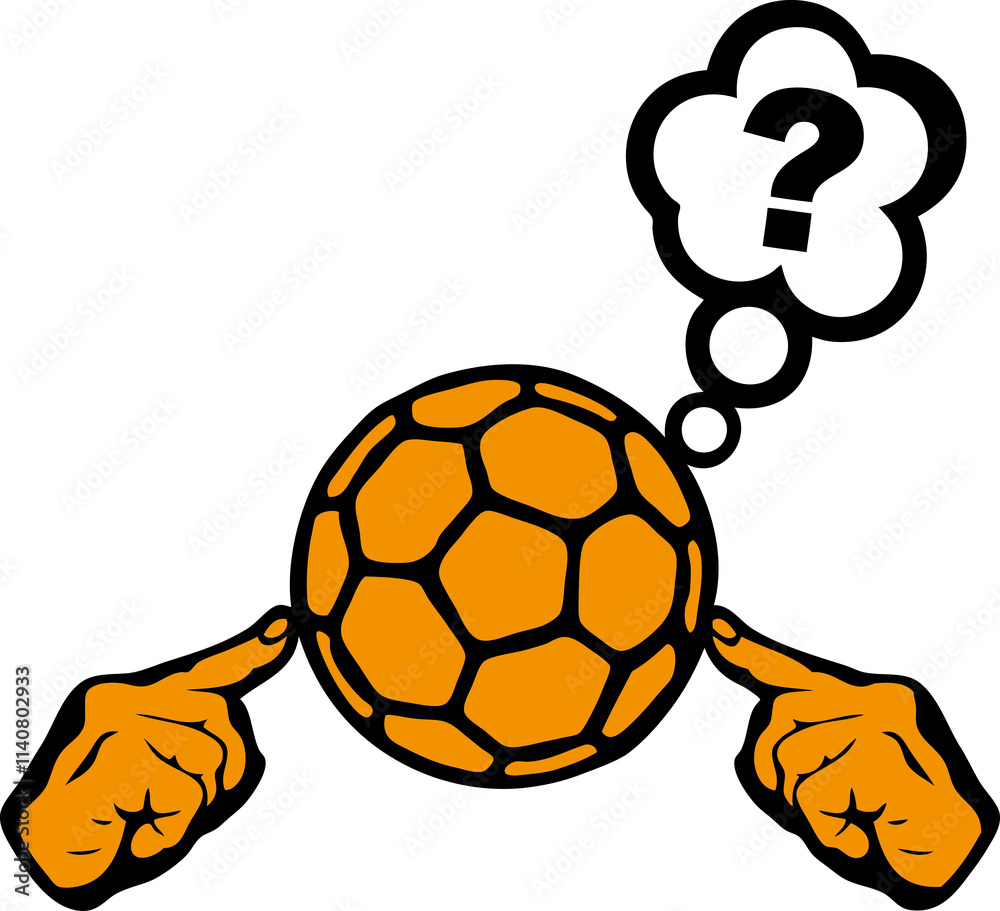 Fototapeta premium handball main doigt pointer reflection bulle