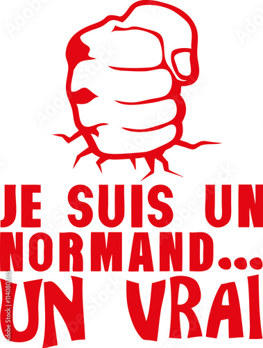 Normand vrai poing frappe ferme citation