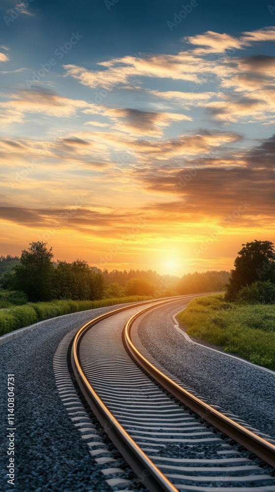 Fototapeta premium Colorful blurred lines depict a fast-moving train in a city, capturing the essence of speed and dynamic urban travel with light and shadow