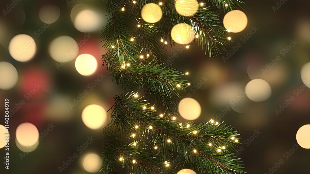 Golden and red lights twinkle softly, filling the dark space with a warm festive atmosphere, perfect for the holiday season SEAMLESS PATTERN Golden and red lights twinkle softly, filling the dark space with a warm festive atmosphere, perfect for the holiday season SEAMLESS PATTERN