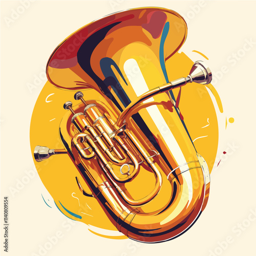 trumpet illustration and vector