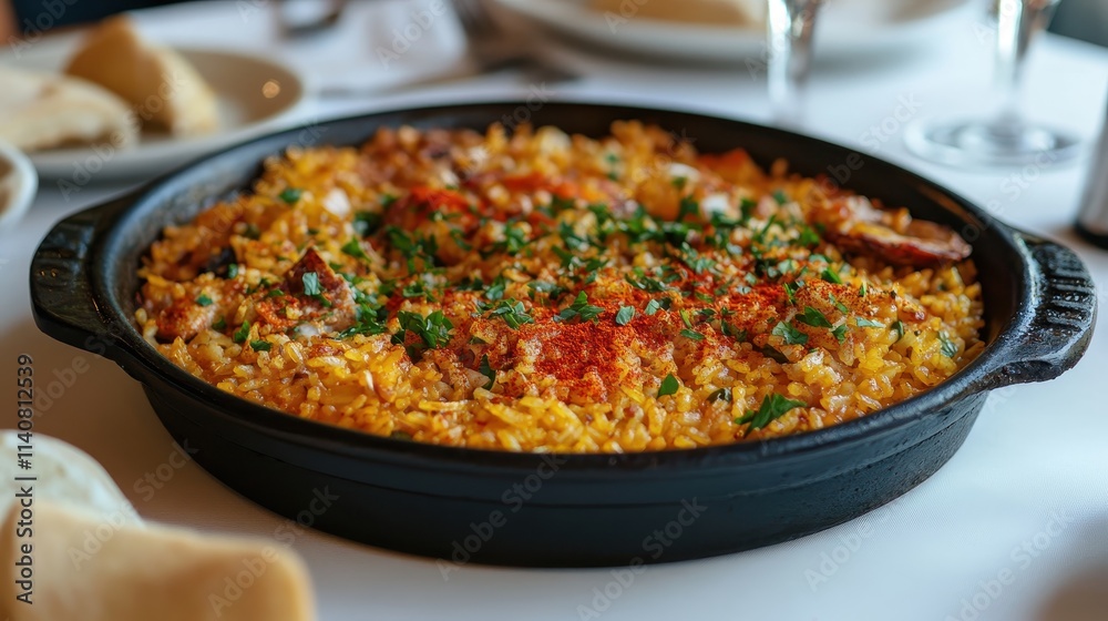 Vibrant Spanish Fried Rice with Delicate Grains Vibrant Spanish Fried Rice with Delicate Grains