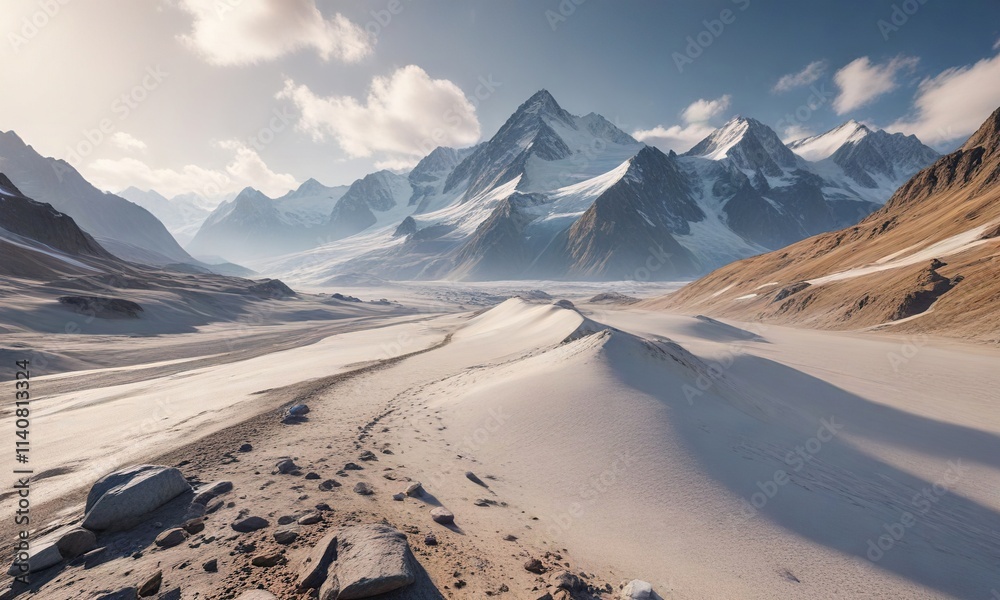 Junfgraujoch with Aletsch glacier and Sahara dust, europe, alps, Junfgraujoch Aletsch Glacier Sahara Dust Ice Blue Mountain Landscape Junfgraujoch with Aletsch glacier and Sahara dust, europe, alps, Junfgraujoch Aletsch Glacier Sahara Dust Ice Blue Mountain Landscape