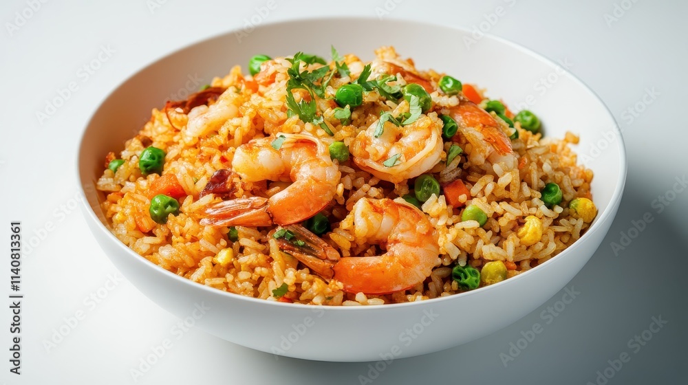 Elegant Presentation of Spanish Fried Rice Elegant Presentation of Spanish Fried Rice