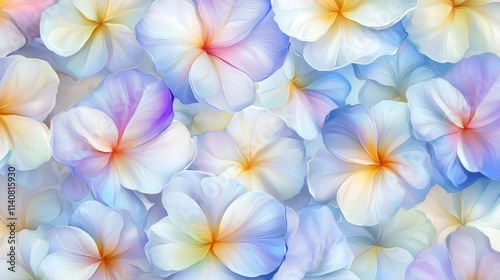 Dreamy Floral Background: Pastel Flowers, Soft Colors, Abstract Art, Floral Design, Delicate Petals, Spring Blooms, Colorful Illustration, Artistic Botanical, Nature Inspired, Floral Pattern