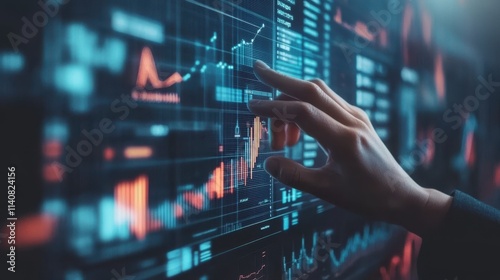 The Hand Touching Data Visuals