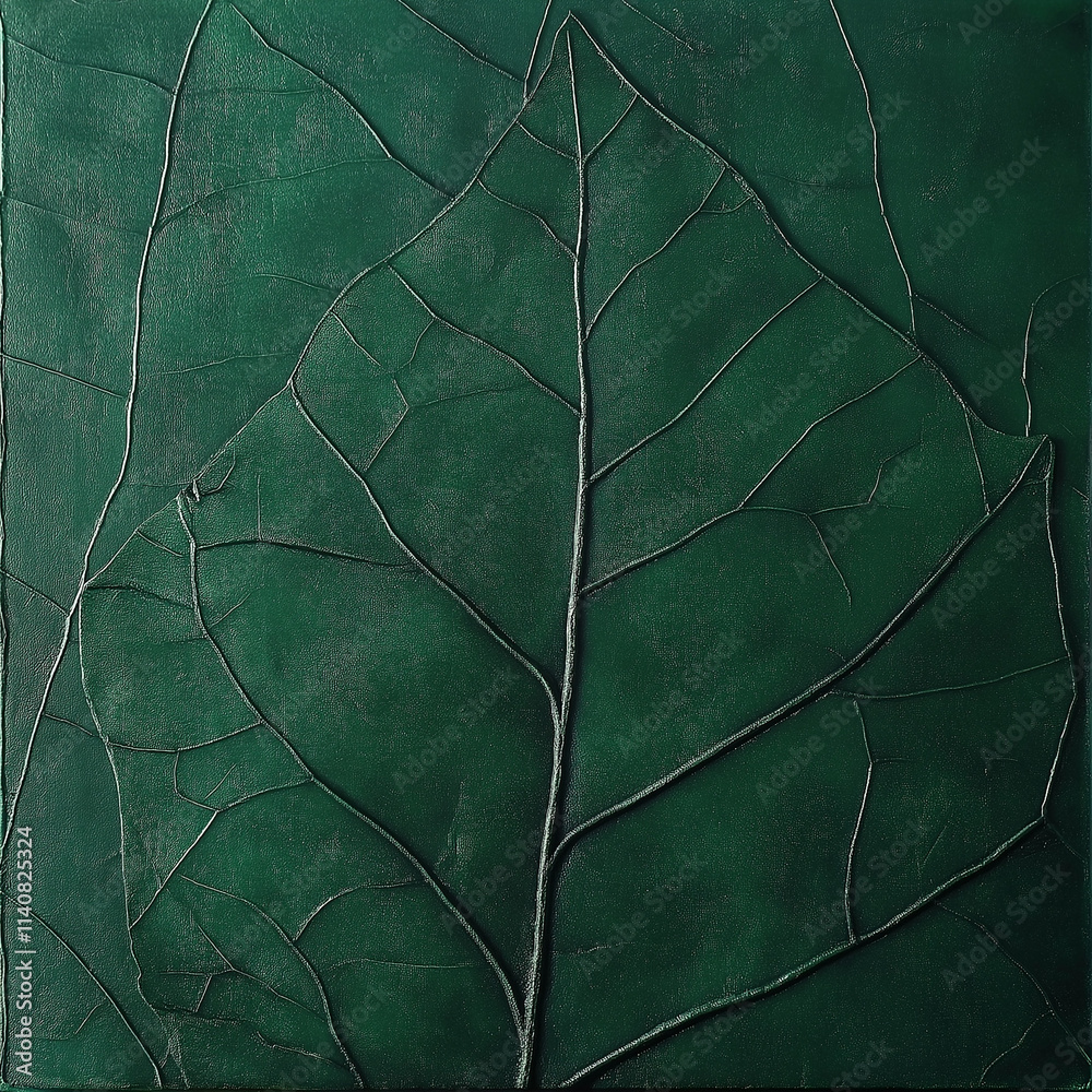Macro close-up of a leaf's vibrant green texture, highlighting detailed veins in sharp focus. A high-resolution, photo-realistic image with a natural and volumetric look Macro close-up of a leaf's vibrant green texture, highlighting detailed veins in sharp focus. A high-resolution, photo-realistic image with a natural and volumetric look