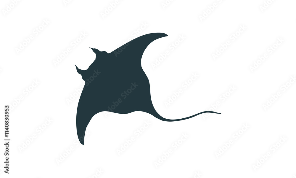 Fototapeta premium silhouette of a dolphin