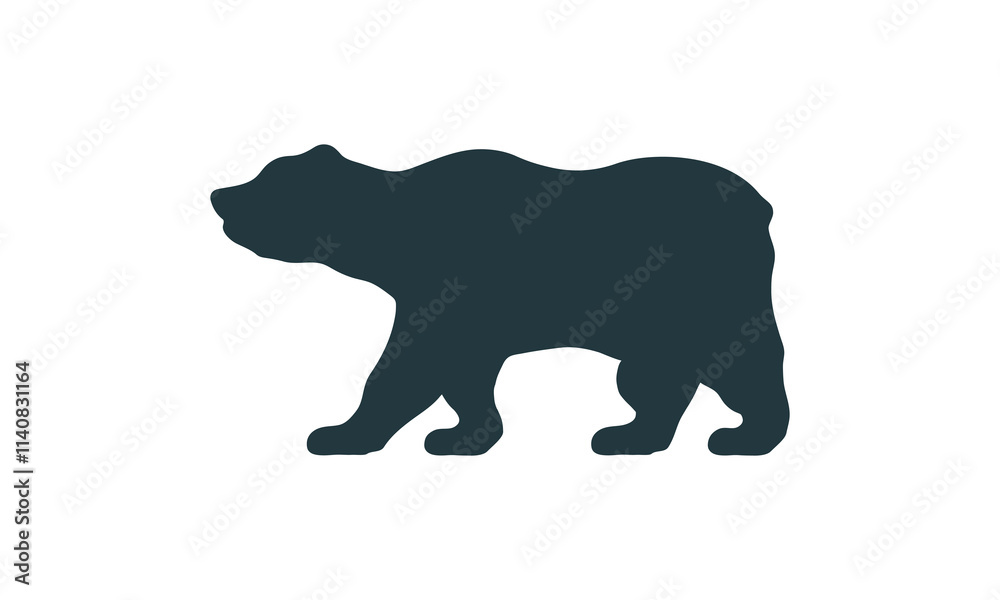 Fototapeta premium silhouette of a bear