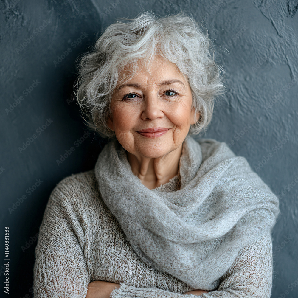Close-up portraits of smiling senior individuals with natural expressions, warm and confident poses, set against a soft blue background, celebrating aging and positive emotions Close-up portraits of smiling senior individuals with natural expressions, warm and confident poses, set against a soft blue background, celebrating aging and positive emotions