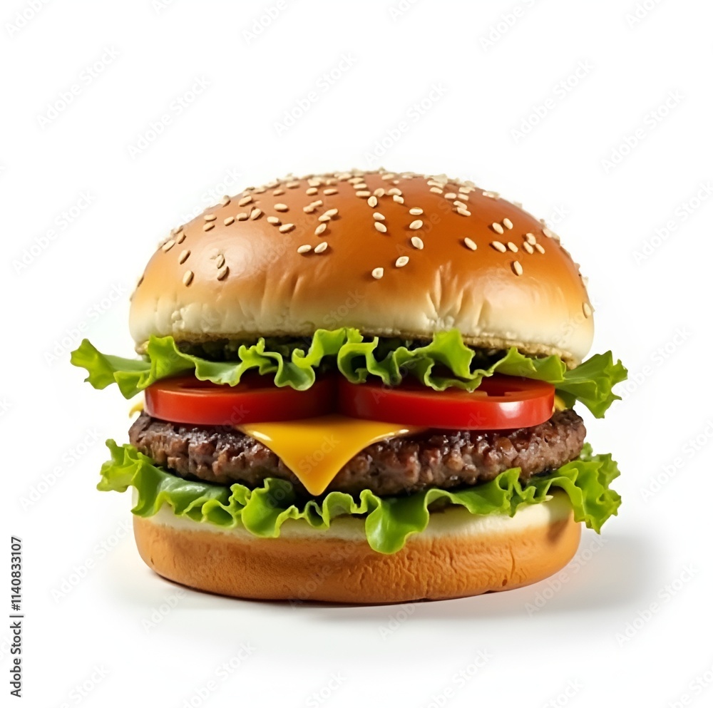 hamburger isolated on white background hamburger isolated on white background