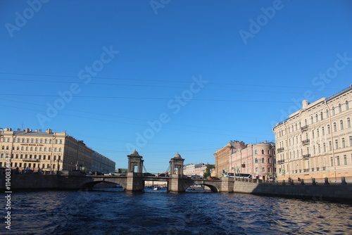 Singer Building, Hermitage Museum Building, Winter Palace, Alexander Column, Palace Square in St. Petersburg, Nevski Prospect, Neva River and tour boats, Peter Pavel Fortress. 
   St.Petersburg Russia