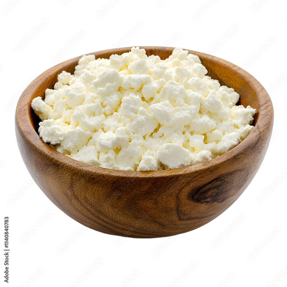 custom made wallpaper toronto digitalFresh Cottage Cheese in Wooden Bowl  Healthy Dairy Product  Food Photography