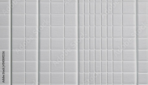 Wallpaper Mural Close-up of PVC plastic tiles arranged in a linear pattern, showing the small grooves and te Torontodigital.ca