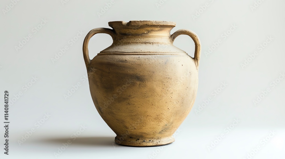 A clean, high-resolution image of handmade pottery on a clean white background.--ar 16:9 A clean, high-resolution image of handmade pottery on a clean white background.--ar 16:9