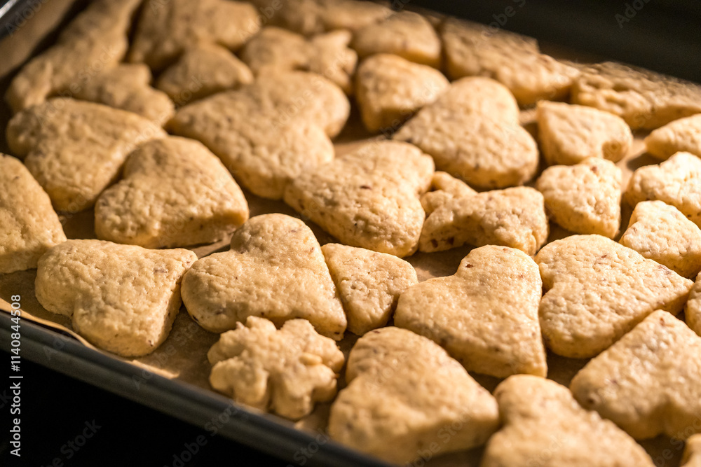 Delicious Christmas cookies just out of the oven Delicious Christmas cookies just out of the oven