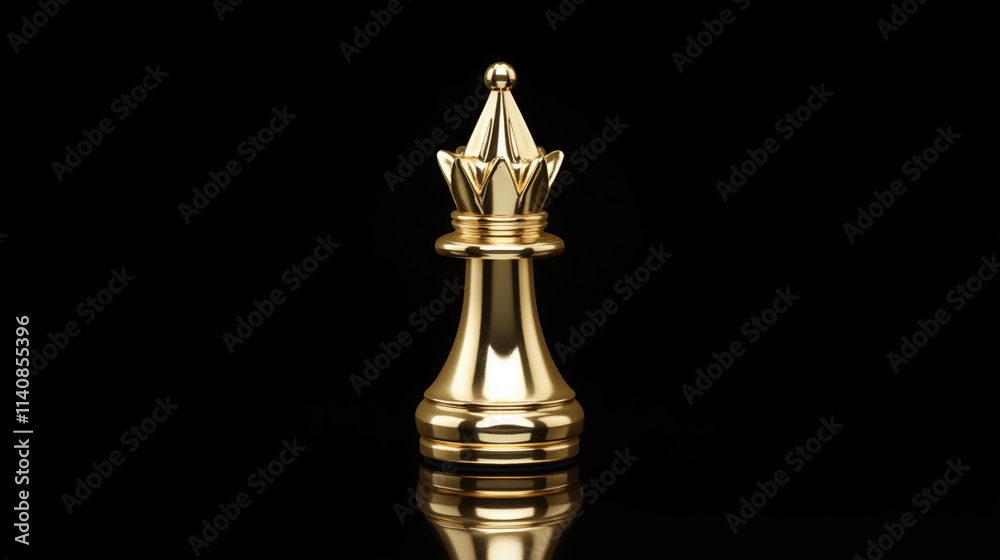 Elegant Golden Chess Piece: A Symbol of Strategy, Power, and Precision Elegant Golden Chess Piece: A Symbol of Strategy, Power, and Precision