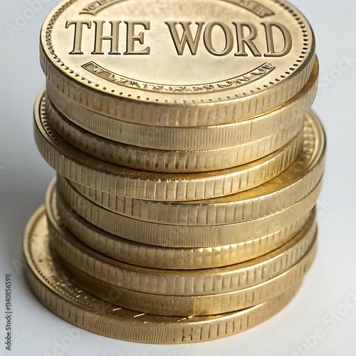 A golden stack of Euro coins symbolizes wealth and investment in the economy