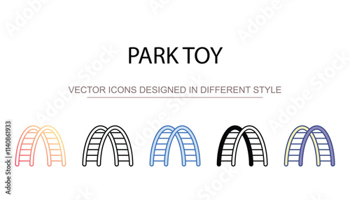 Park Toy icon design with white background stock illustration