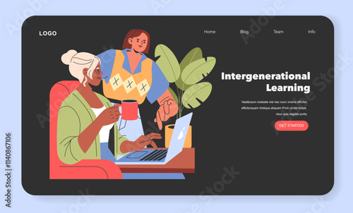 Perennials. Flat Vector Illustration