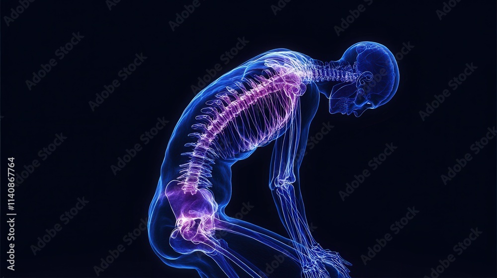 person experiencing sharp back pain while trying to bend over, struggling with a muscle strain or injury in the lower back area. person experiencing sharp back pain while trying to bend over, struggling with a muscle strain or injury in the lower back area.