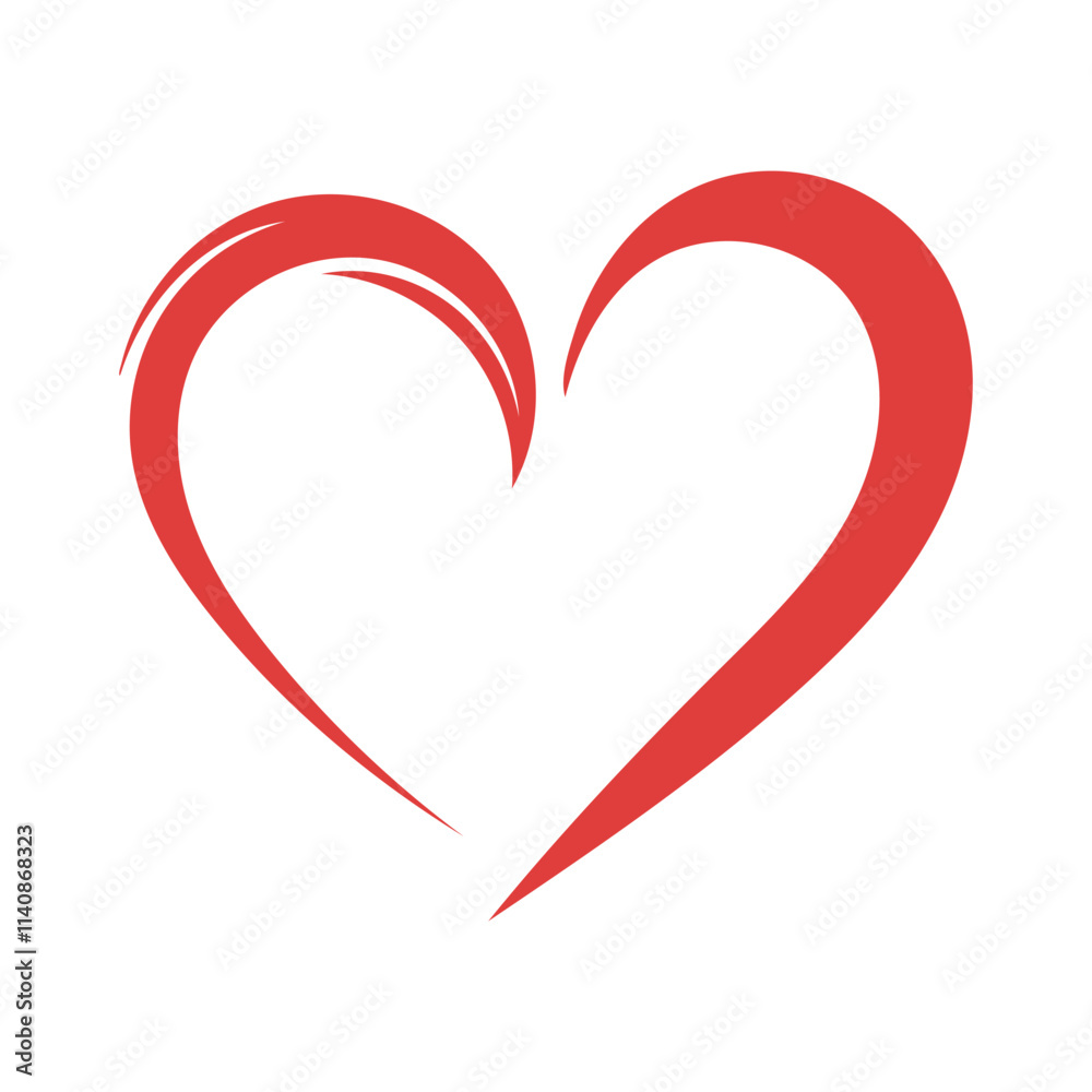 valentine day love heart icon