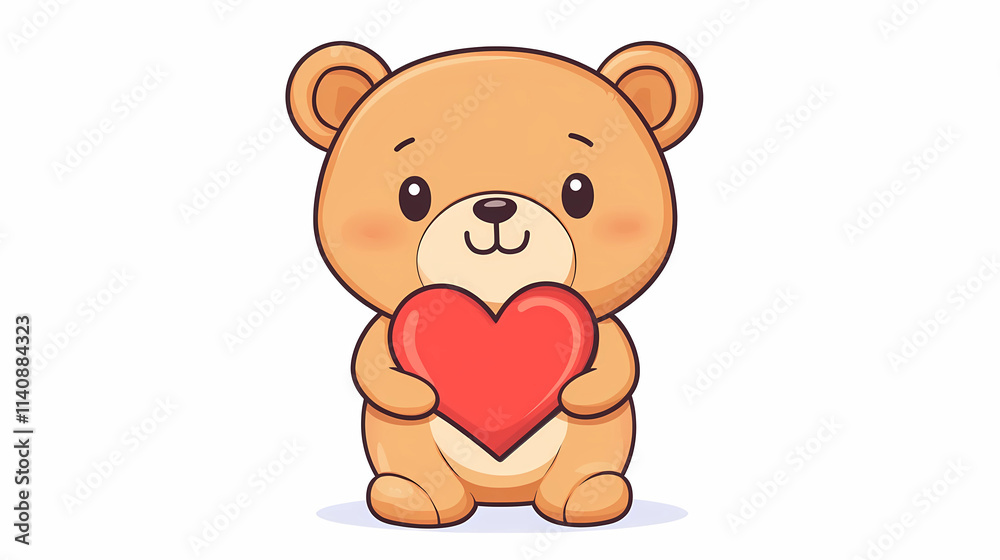 Cute Teddy Bear Sharing a Heartfelt Message Cute Teddy Bear Sharing a Heartfelt Message