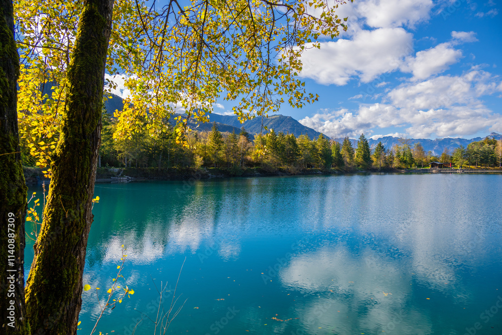 Galinasee in the Fall Autumn in the Walgau Valley, State of Vorarlberg, Austria Galinasee in the Fall Autumn in the Walgau Valley, State of Vorarlberg, Austria