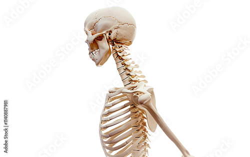 Wallpaper Mural Detailed Medical Illustration of Kyphosis and Back Pain Isolated on Transparent Background PNG. Torontodigital.ca
