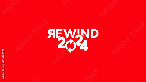 2024 year rewind wallpaper, Concept words 2024 REWIND. 2024 RECAP wallpaper