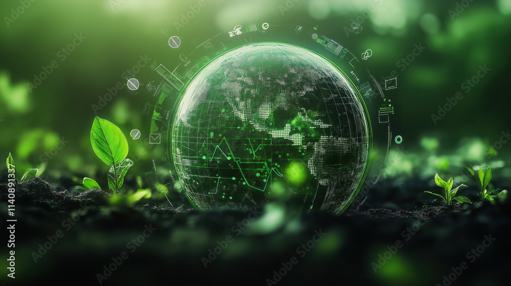 Green Globe in a Digital Ecosystem: A Fusion of Technology and Sustainability Green Globe in a Digital Ecosystem: A Fusion of Technology and Sustainability