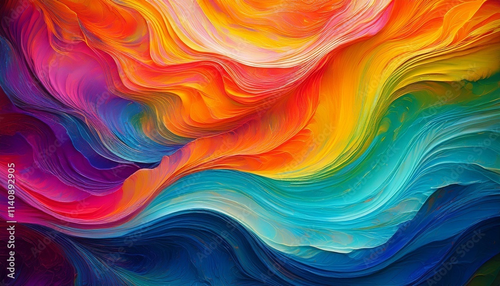 abstract colorful waves paint texture design abstract colorful waves paint texture design