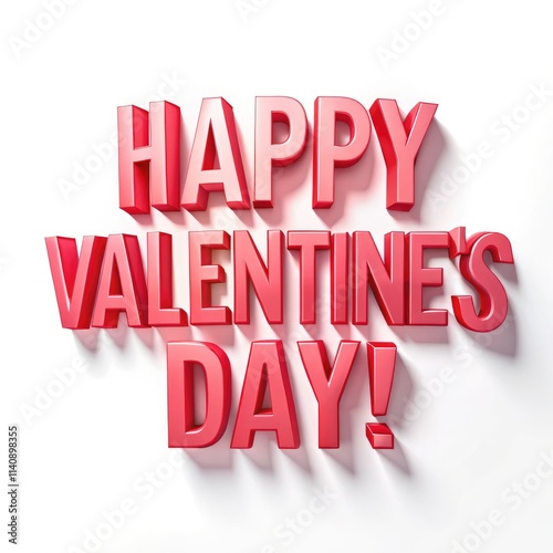 Wallpaper Mural Celebrate Love With Vibrant Happy Valentine's Day Message in Bold Red. Generative AI Torontodigital.ca