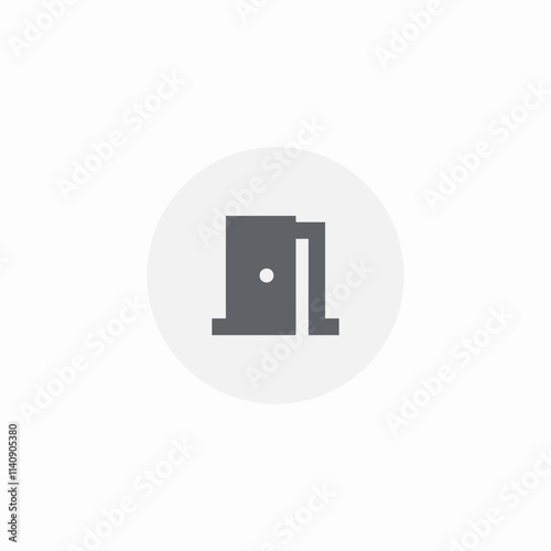 door entry icon sign vector