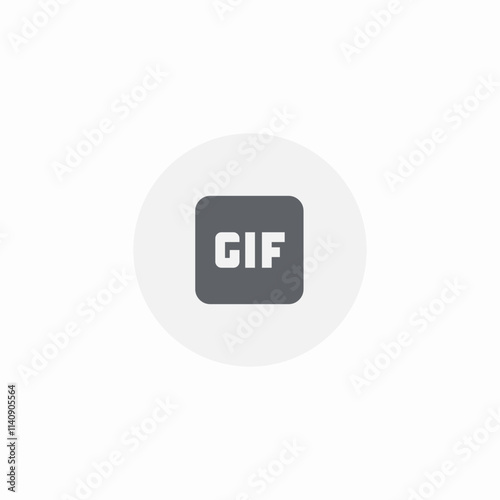 gif picture icon sign vector