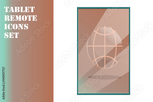 TABLET REMOT ICONS SET