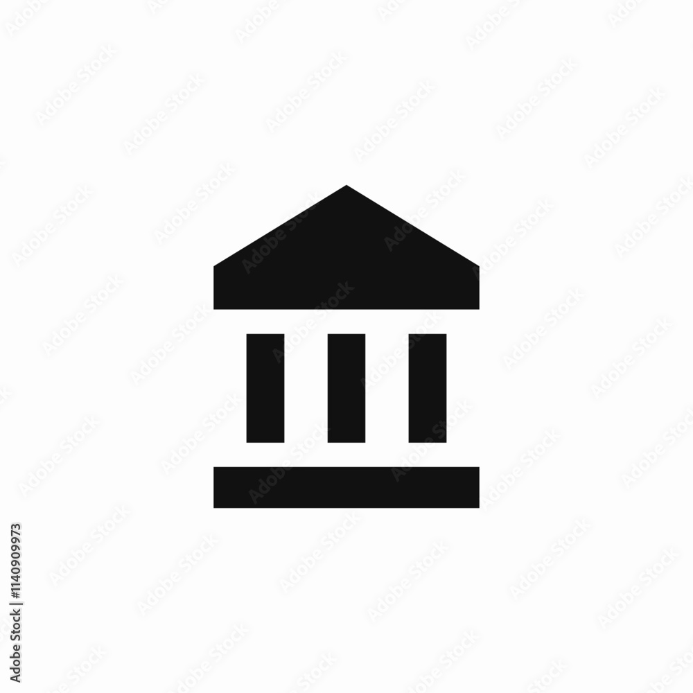 bank account icon sign vector bank account icon sign vector