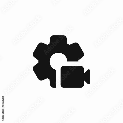 video settings icon sign vector