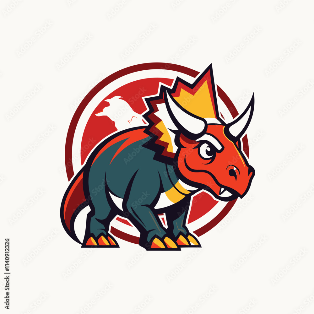 Fototapeta premium rex dinosaur animal color icon vector. tyrannosaurus rex dinosaur animal sign. isolated symbol illustration