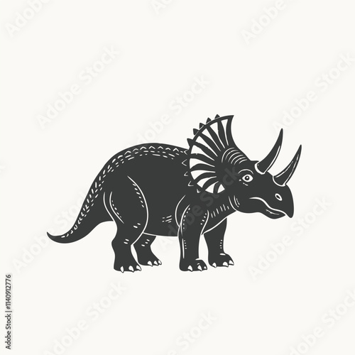 Coloring Page Outline of Carnotaurus roaring Dinosaur. Coloring Book page for kids. outline vector illustration