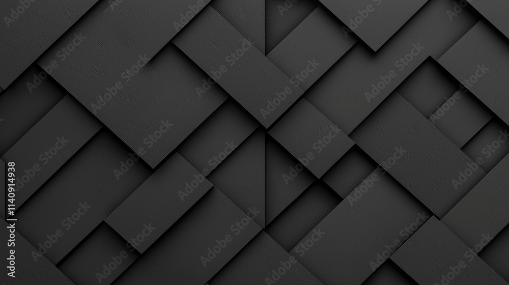 Dark gray geometric shapes and lines arranged symmetrically, cast in shadows.