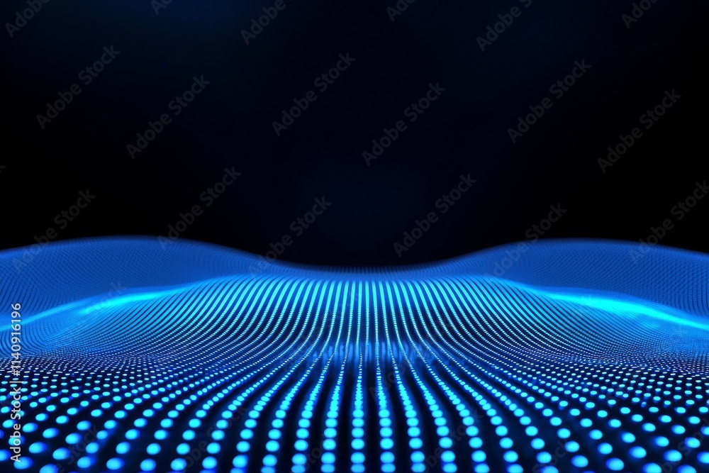 An abstract wave pattern on a minimal polygonal background, suitable for digital space design. An abstract wave pattern on a minimal polygonal background, suitable for digital space design.