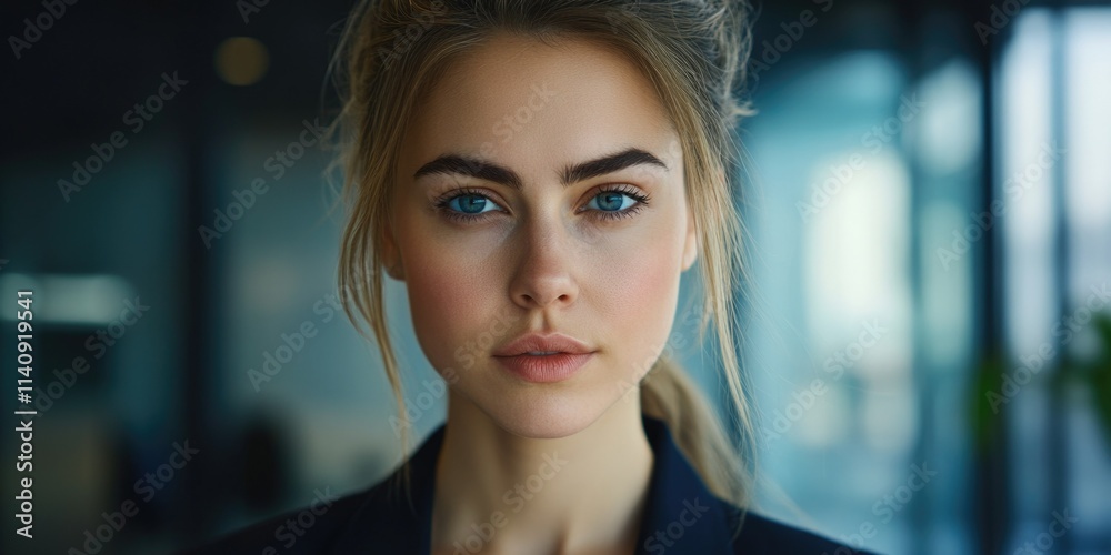 Professional Portrait of Woman with Blue Eyes Professional Portrait of Woman with Blue Eyes