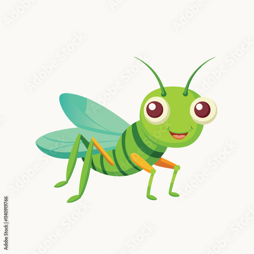 Grasshopper line icon, Insects concept, locust sign on white background, cricket icon in outline style mobile concept web design Isolated vector illustration